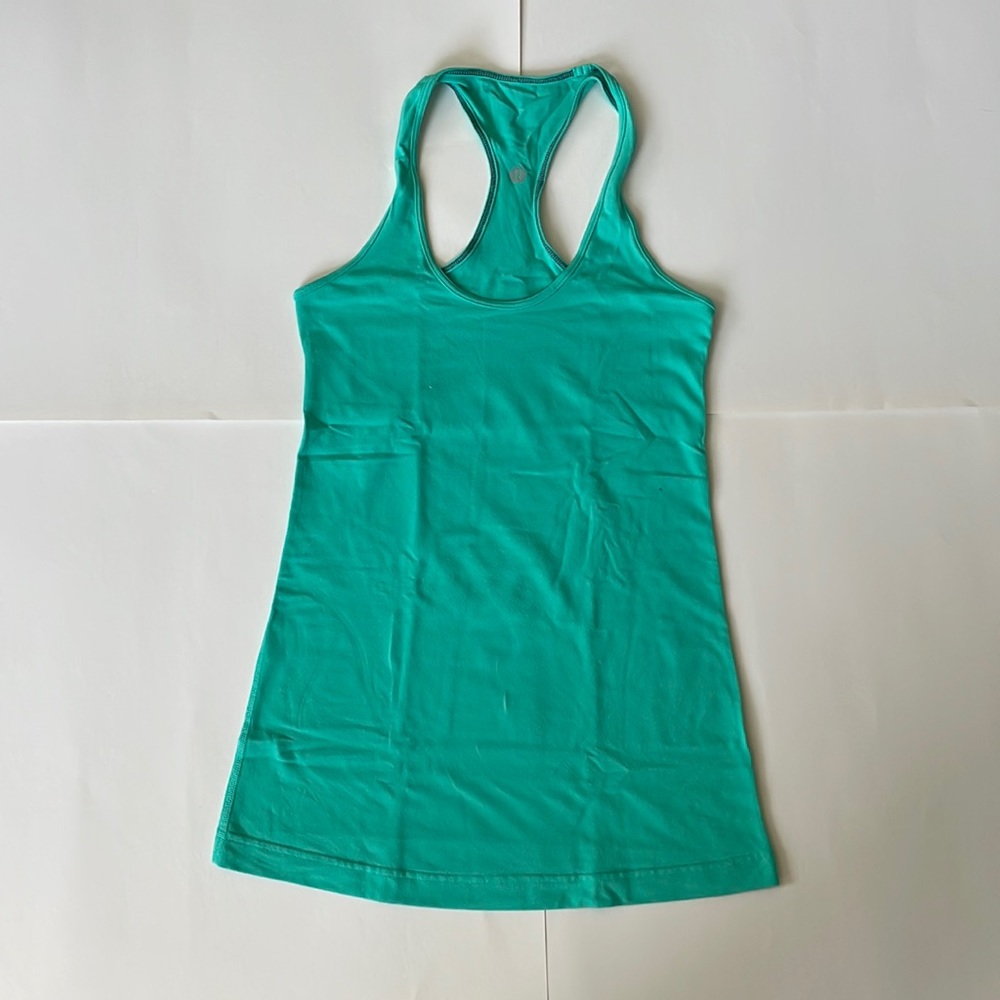 Lululemon cool racer back (size 8) clear mint/teal
